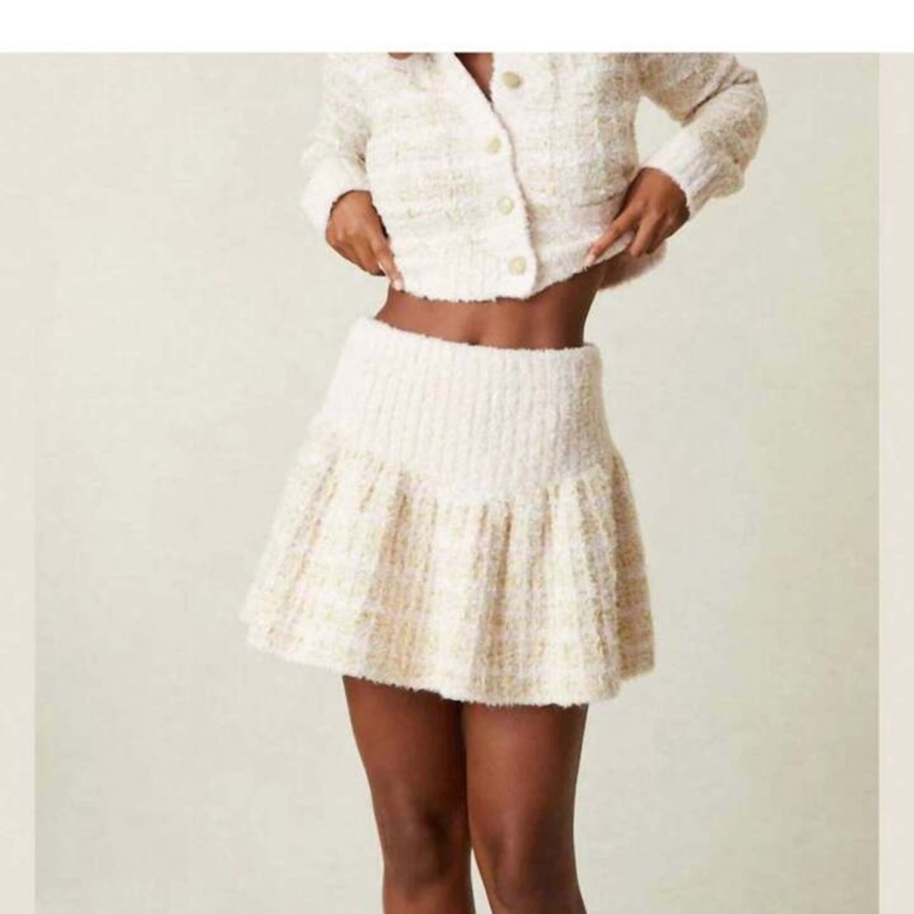 LoveShackFancy bibi knit skirt